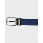 Paul & Shark --- LEATHER BELT BLUE 21416035